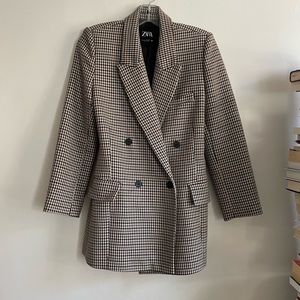 Zara herringbone blazer